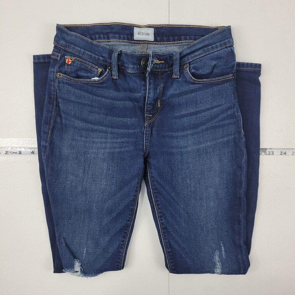 Hudson krista super skinny jeans blue 26 denim womens 3294